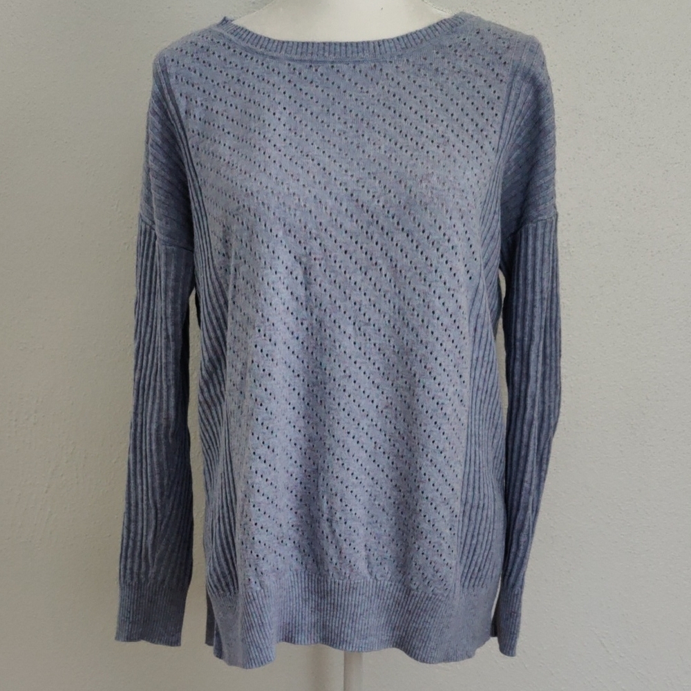 Soft Surroundings Blue-purple Heathered Sweater